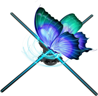 3D  Fan, 70CM 3D  Led Fan Projector Has 832 Pcs LED HD Beads ,Holographic Fan Ad