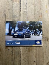 04-11 CHEVROLET LACETTI OWNER HANDBOOK MANUAL  ONLY  Print 2009 Ref6990