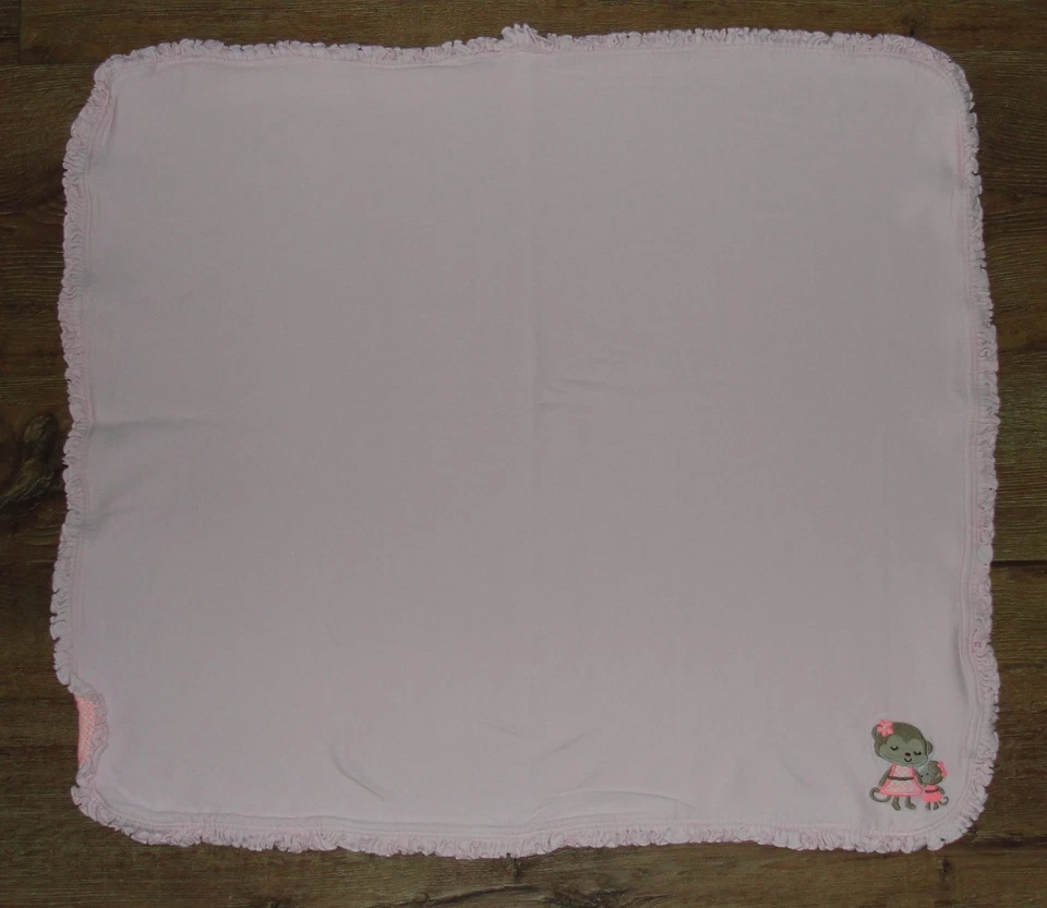 Manta bebé Carters Just One You rosa flor naranja mamá mono borde con volantes Foto 4 de 4