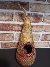Hand-Woven Teardrop Shaped Eco-Friendly Birds Cages Nest Roosting,Grass Bird