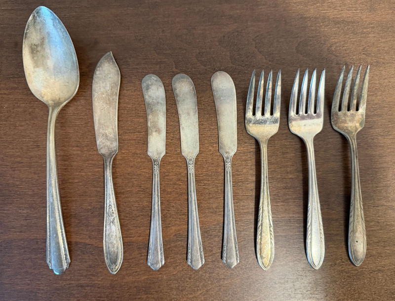ANTIQUE, VINTAGE Flatware - WMA Rogers, National Silver Company - SILVER PLATED