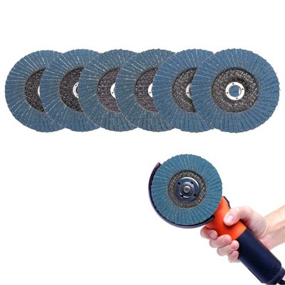Fächerscheiben Set 6 Stück 75mm Korn 60 80 120 Schleifscheiben Metallscheiben