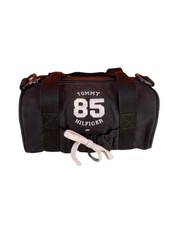 Tommy Hilfiger Y2K Black Mini Duffel Bag With Embroidered Logo Drawstring Acce