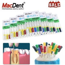 Dental Endodontic Root Canal Hand Use K-Files 25mm/21mm Stainless Steel 6pcs/box