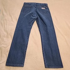 Wrangler Jeans 13MWZ Straight Cowboy Cut Western Rodeo Rugged Mens 36x30 Blue