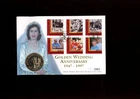 1997 Golden Wedding Anniversary Mercury £5 Guernsey Coin Cover.