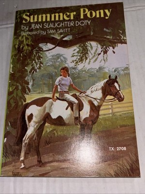 Summer Pony by Jean Slaughter Doty (1973, Paperback) VG+ Vtg Horse Book Children