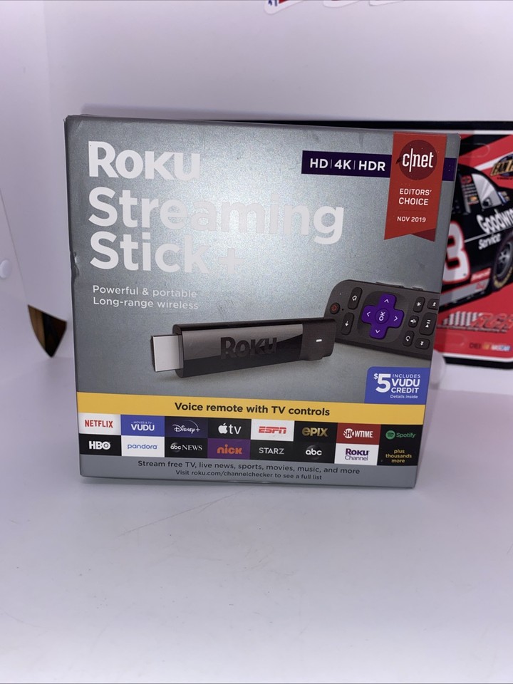 ROKU STREAMING STICK+ HD/4K/HDR Streaming Device w/ Long-range Wireless ...