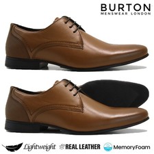 MENS LEATHER LACE UP CASUAL OFFICE WORK SMART FORMAL OXFORD BROGUE SHOES SIZE