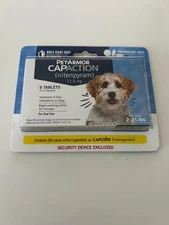 PetArmor Capaction Oral Flea Treatment for Small Dogs 6 tabs exp 01/2027
