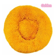Donut Dog Bed Donut Cat Bed Calming Sleeping Bed Mat Round Nest Warm Soft Flufy
