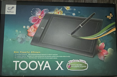 PenPower TOOYA X USB Graphics Tablet, 10 x 6.25 in Drawing Tablet