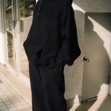 23AW Komori Wool Felt Sweat Set - 3 Sizes Dark Navy