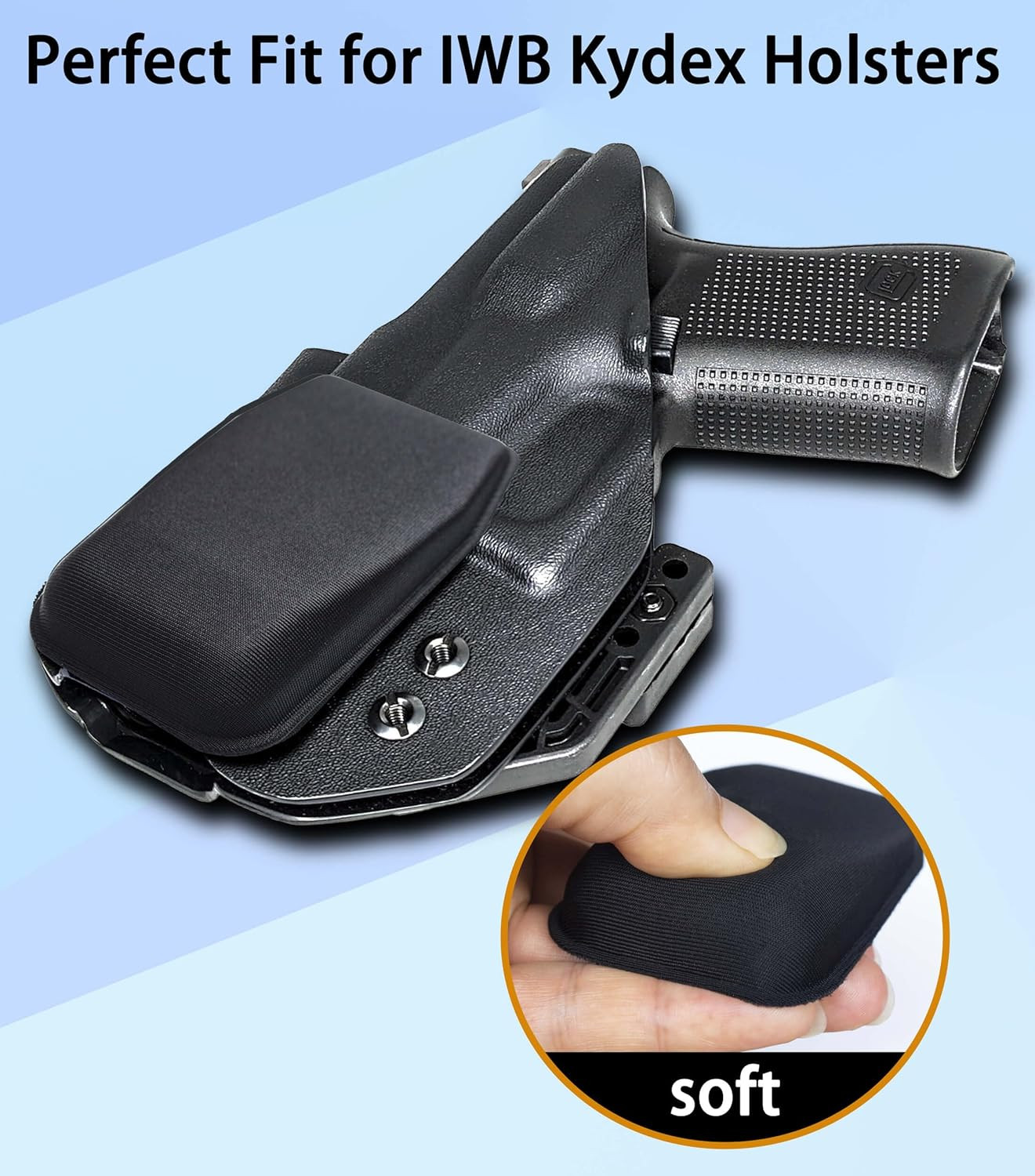 Comfortable Holster Wedge,Soft Foam Appendix Carry Wedge for IWB Holster Pillow