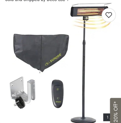 #ad #ad Sun Joe Water Resistant Electric Infared Outdoor Patio Heater 5118 BTU $65.00