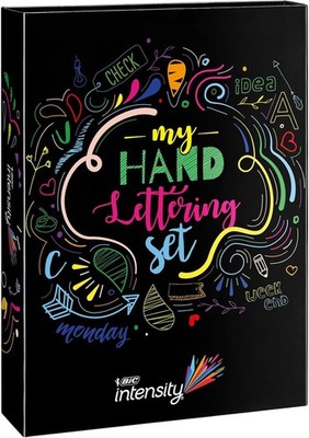 BIC Intensity Handlettering Stifte: 12 Filzstifte, 20 Fineliner & 12 Brush Pens