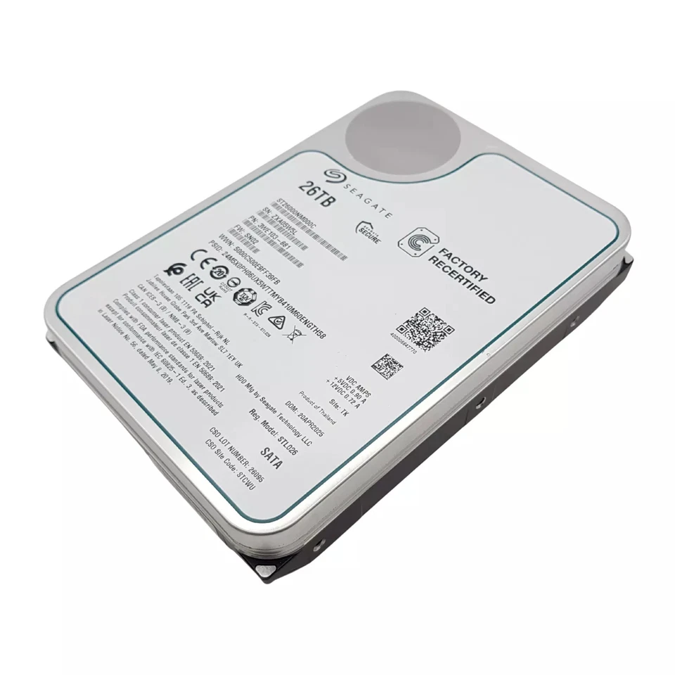 Seagate ST26000NM000C 26TB EXOS LFF 3.5in SATA-3 6G 7.2K 512MB HDD Under 10Hours - Image 3 of 3