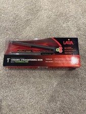 Lava Tech Professional Ceramic Straightening Iron With Tourmaline 1  New