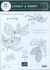 Retired Stampin' Up Lovely  Sweet Stamps  Dies