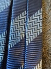 Brioni Silk Men's Tie Blue Gray Striped Jacquard Logo Pointed One Size Italy — photo 4