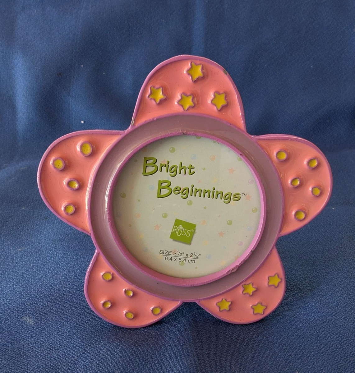 Pink & Lavender Enamel Flower Picture Frame 4