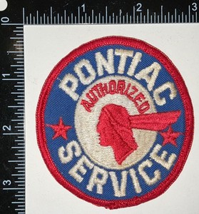 VINTAGE Pontiac Authorized Service Station Ad Advertising Coverall Patch