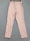 Anthropologie Elevenses Romy Pant Sz M Linen High Waist Stretch Coastal Boho EXC — photo 2