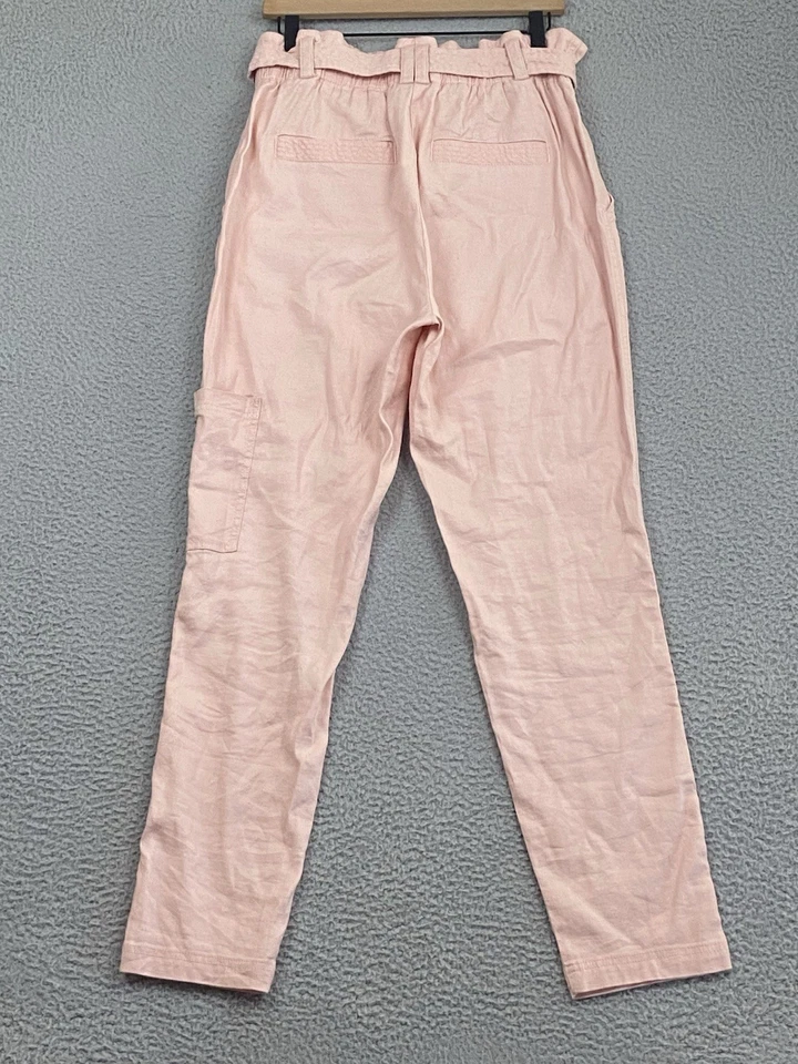 Pantalón Anthropologie Elevenses Romy Talla M Lino Cintura Alta Elastizado Costero Boho EXCELENTE Foto 2 de 4