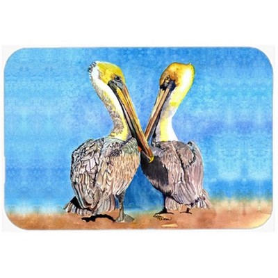 Carolines Treasures 8539LCB 15 x 12 in. Two Pelicans with Blue sky Glass Cutt...