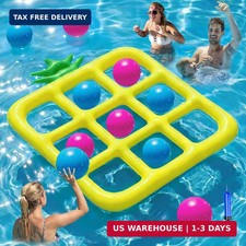 Jasonwell Tic-Tac-Toe Pool Toys Games - Giant Floating Tic Tac Toe Game Float wi