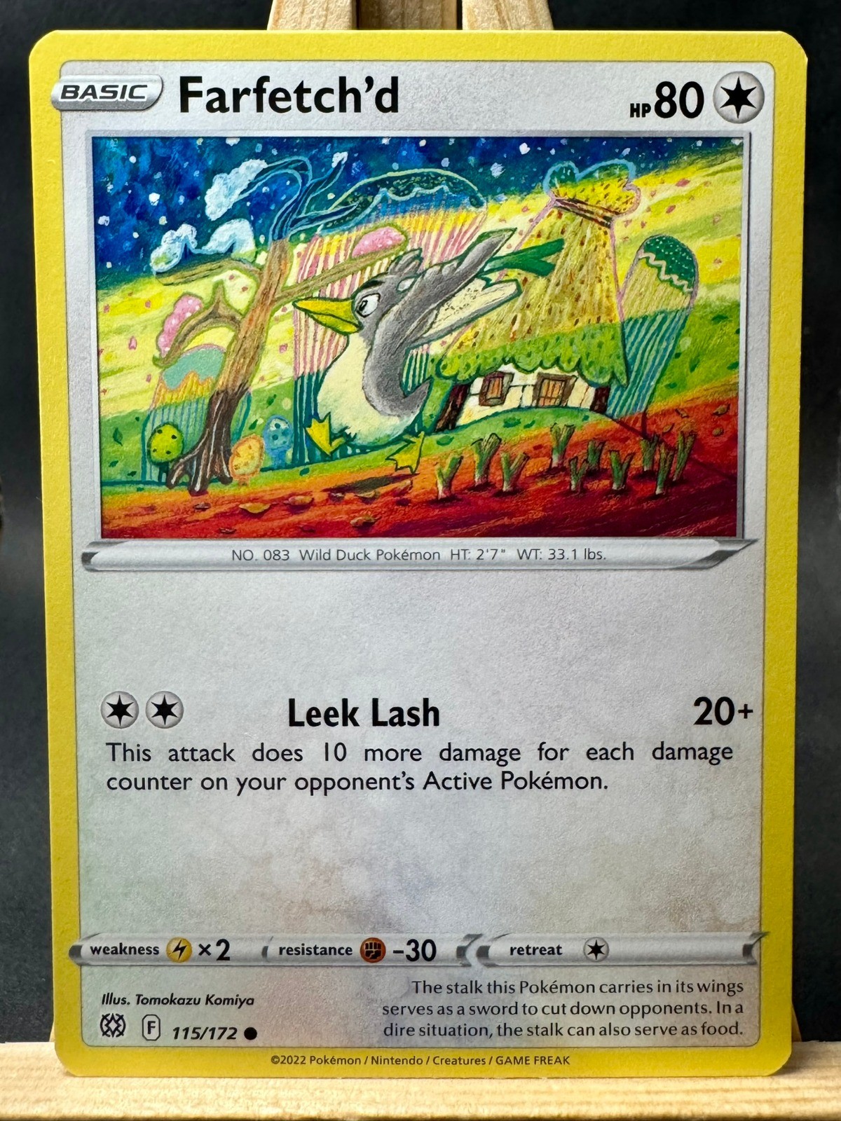 Farfetch'd Tomokazu Komiya Pokemon Trading Card Game: Brilliant Stars 115/172 NM