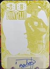 2024 Leaf Metal PBR Dener Barbosa 1/1 Auto Yellow Printing Plate 90 Point Club