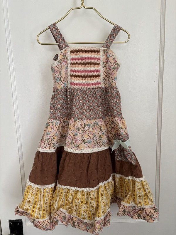 Matilda Jane Enchanted Garden Arabella Girls Boutique Tiered Maxi Sundress