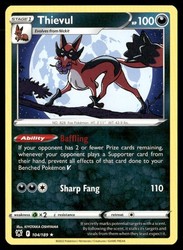 Thievul 104/189 Astral Radiance Rare Pokemon Card