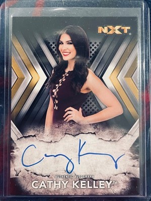 RARE 2017 Topps WWE NXT Auto Cathy Kelley Auto On Card
