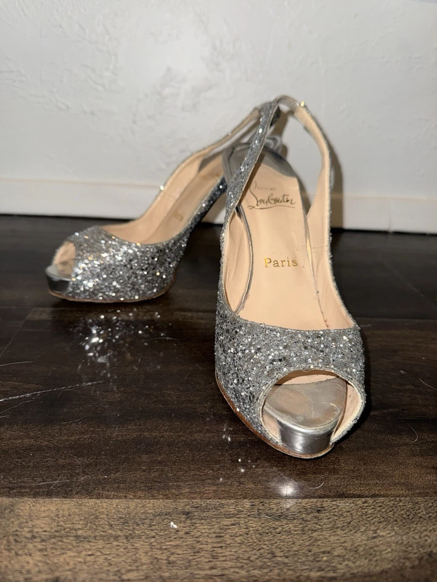 Christian Louboutin Silver Stiletto Heels for Women for sale | eBay
