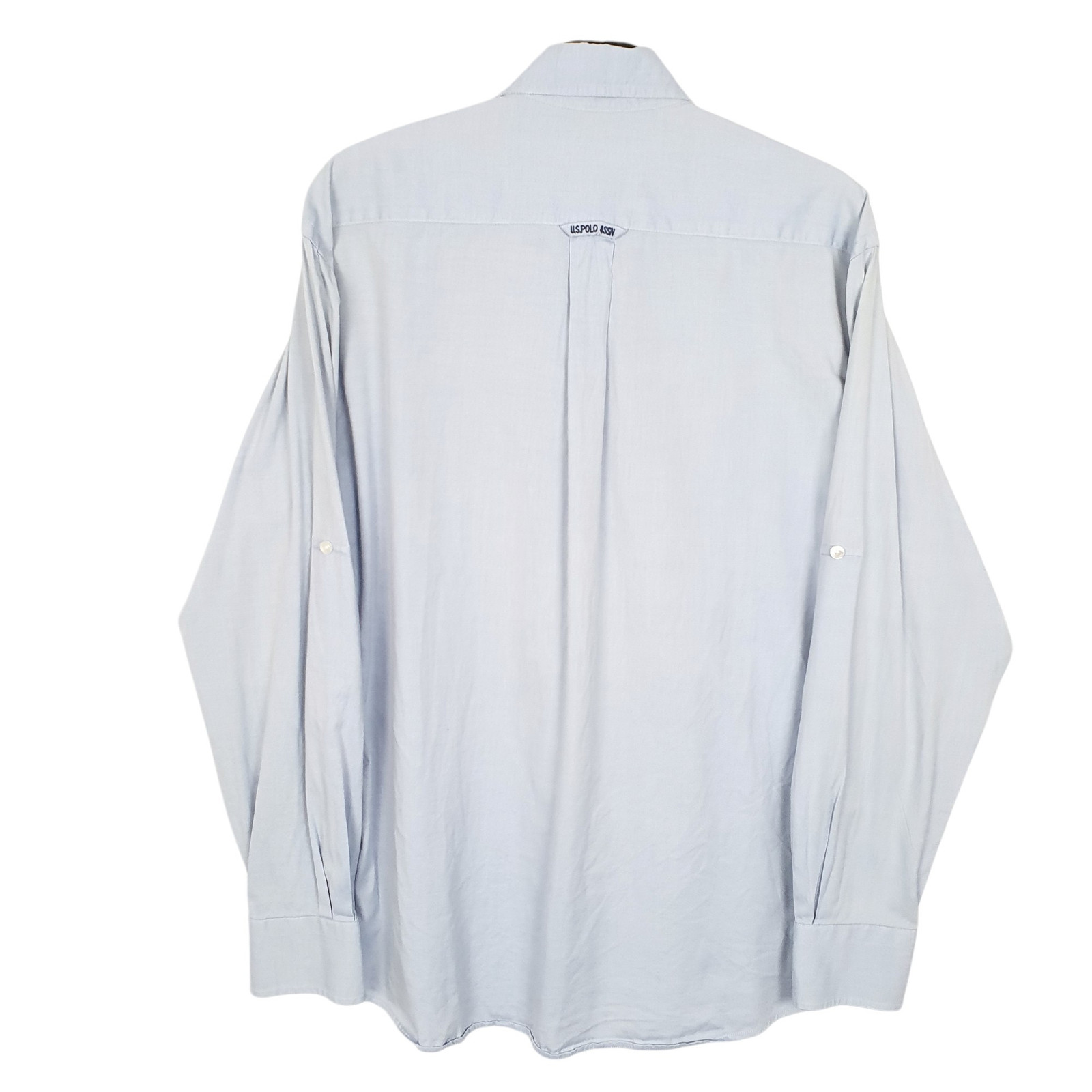 U.S. POLO ASSN. Blue Shirt Long Sleeve Casual Cotton Mens M image 3