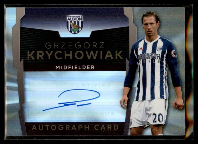 2017-18 Topps Premier League Platinum AUTO Grzegorz Krychowiak - WBA Autograph