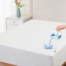 Quilted Waterproof Mattress Cover Pad Protector Cooling Breathable Fitted Topper