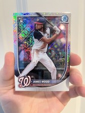 Topps 2025 Bowman Chrome Mojo Refractor Rookie James Wood #29 Nationals