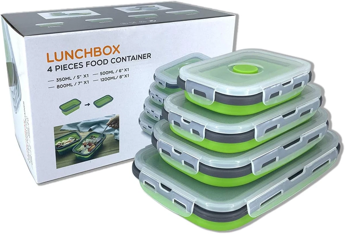 Set di 6 contenitori per alimenti con coperchio, 160 ml, in plastica, piccoli, riutilizzabili, con coperchio, per pranzo, yogurt, microonde e congelatore