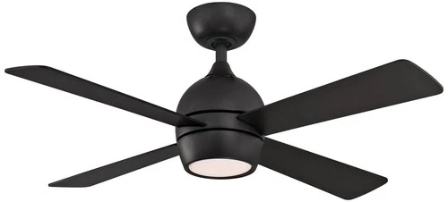 44" Fanimation Kwad Black Finish Modern LED Ceiling Fan with Remote - Picture 2 of 3