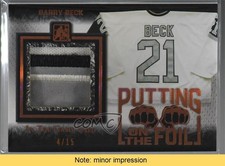 2017 Leaf ITG Used Putting on the Foil Bronze 4/15 Barry Beck #PF-01 READ 0a3