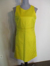 Tory Burch Meryl Slim Bodice in Lemoncello Pencil Skirt w Pockets Size 10