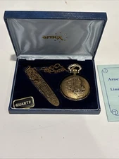 Arnex Train Pocket Watch And Knife 