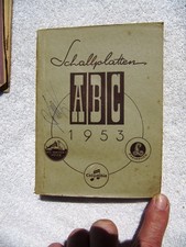 1953 AUSTRIAN HMV Columbia Parlophone SCHALLPLATTEN ABC General German CATALOG 