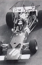 SIGNED ERNESTO TINO BRAMBILLA FERRARI 312 1969 ITALIAN GP MONZA PHOTO AUTOGRAPH