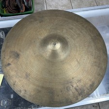 Vintage 1970s Zildjian Avedis Hollow Logo 20  Brass Heavy Rock Cymbal Ride USA