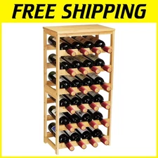 Versatile 24-Bottle Wine Rack with Adjustable Shelves - Perfect for Any Space