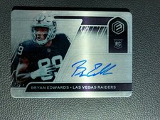 2020 PANINI ELEMENTS STEEL AUTO RC ON CARD BRYAN EDWARDS SP /199 RAIDERS ROOKIE